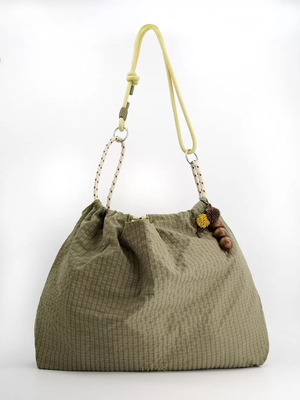 Bolso shopper técnico a cuadros con charm - Acuasi