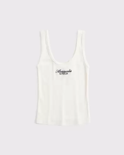 Top de tirantes 100 % algodón con logo