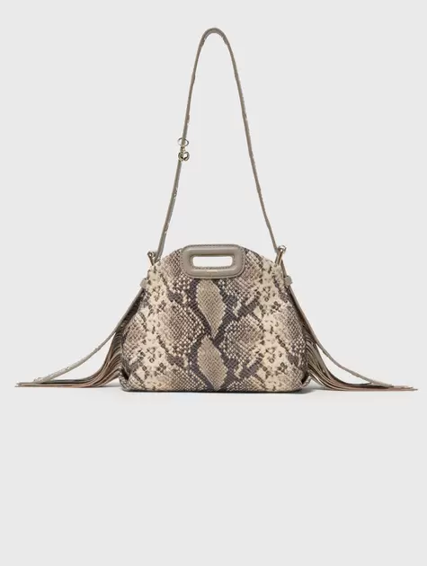 Bolso Miss M mini repujado de pitón