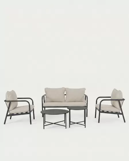 Conjunto sofás y mesas exterior SOLVIA