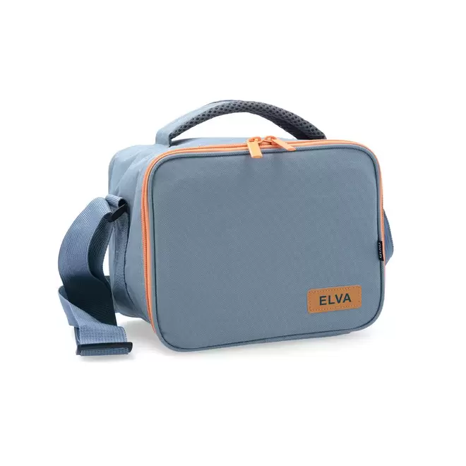 Bolsa isotérmica 2 recipientes 22x14x17cm naranja Elva