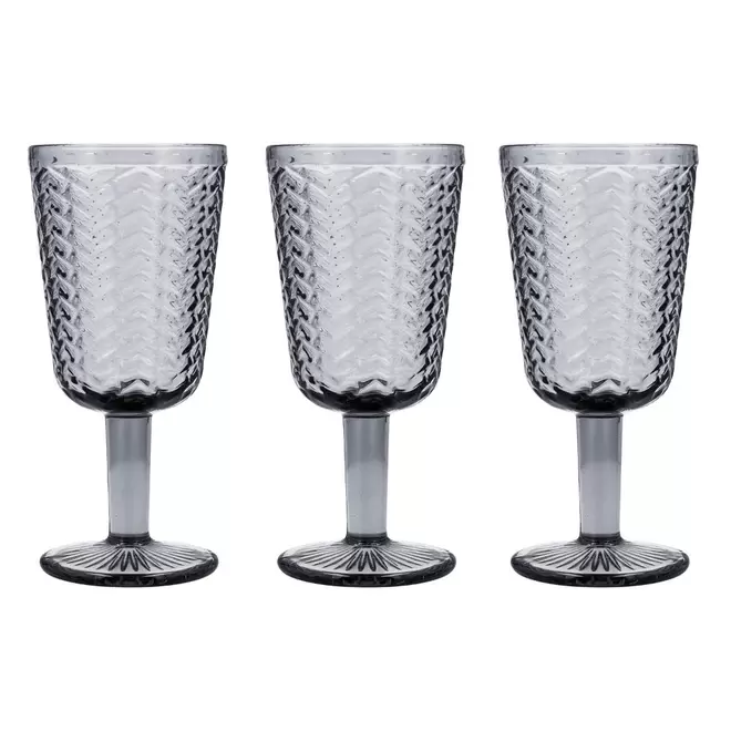 Juego 3 copas vidrio 28cl Illusion
