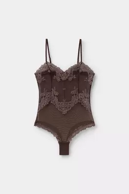 Body de Tul y Encaje Pretty Flowers