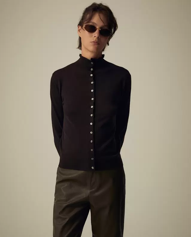 Chaqueta cuello perkins botones
