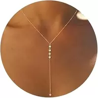 Lariat Necklace for Women Dainty Long Y Shape Necklace Fashion Jewelry for Women