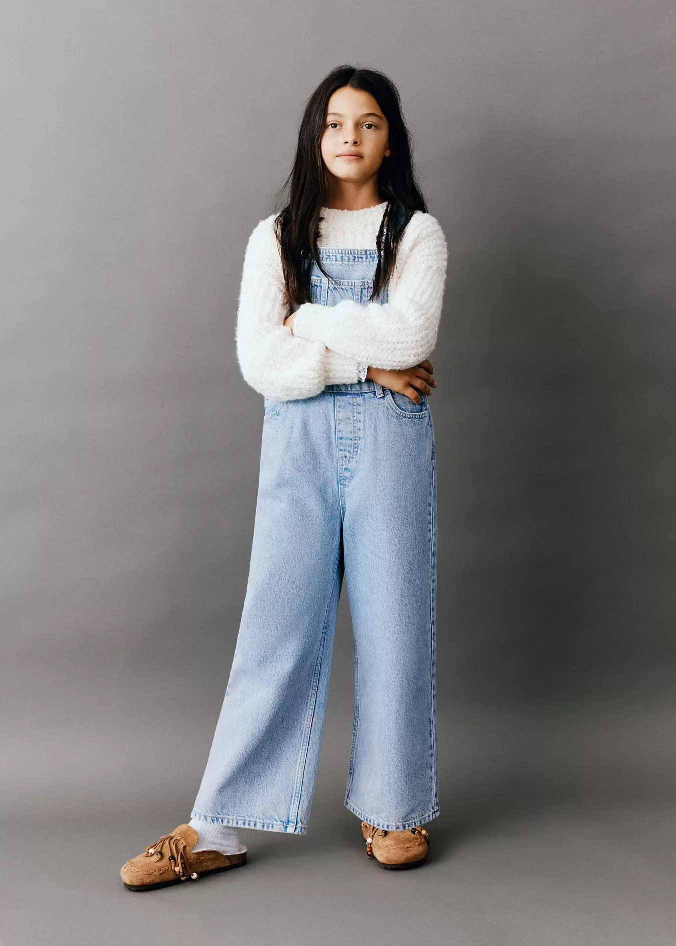 Peto denim bordado