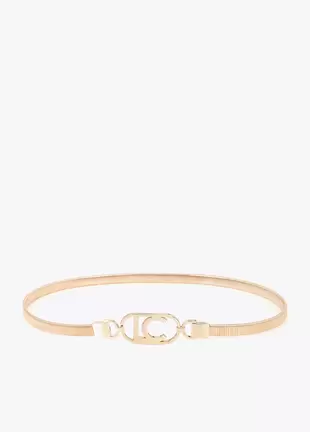 Oval Logo Stretch Metal Belt