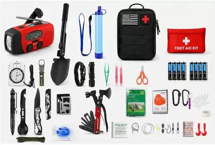 Kit de emergencia completo de 250 piezas