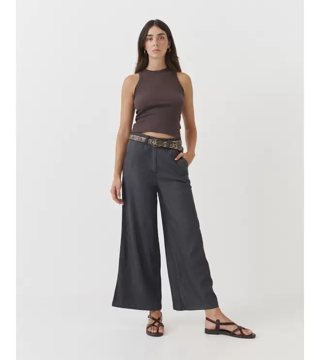 PANTALÓN WIDE LEG DENIM LIGERO