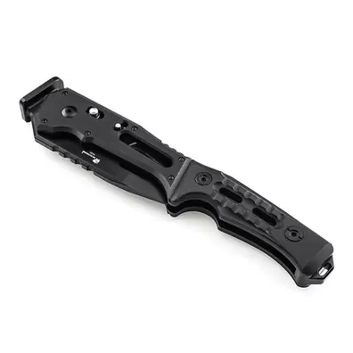 HX OUTDOORS FT-19 Hacha Plegable de Supervivencia Multifuncional Portátil con Sierra y Martillo, Herramienta Táctica para Camping Senderismo y Emergencias al Aire Libre