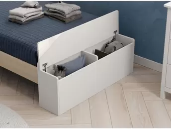 Cama casita juvenil color blanco-cera blanca