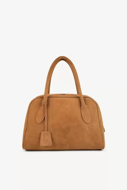 Bolso doctor bag mediano en piel de serraje