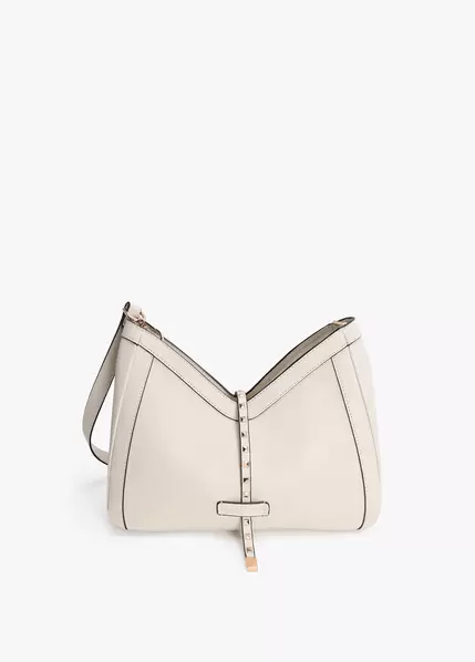 Faux Leather Crossbody with Mini Stud Strap