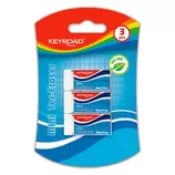 Keyroad KR971023 Goma de borrar universal blanca, pack 3 uds, sin PVC, caucho termoplástico