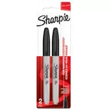 Sharpie 1985860 Rotuladores Permanentes Punta Fina Negro Pack 2 Precisión