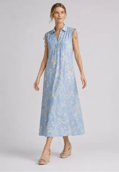 Dress printed AZUL