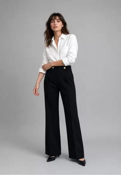Trousers experience flare NEGRO