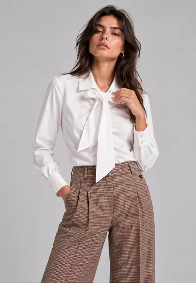 Blouse gathers BLANCO