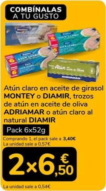 Montey / Diamar / Adriamar / Diamir - Atun Claro En Aceite De Girasol