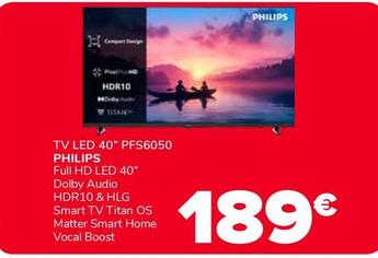 Philips - TV Led 40" PFS6050