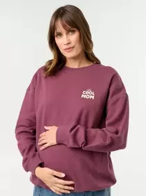 Sudadera de lactancia estampada