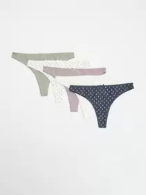 Pack de 5 tangas de algodón
