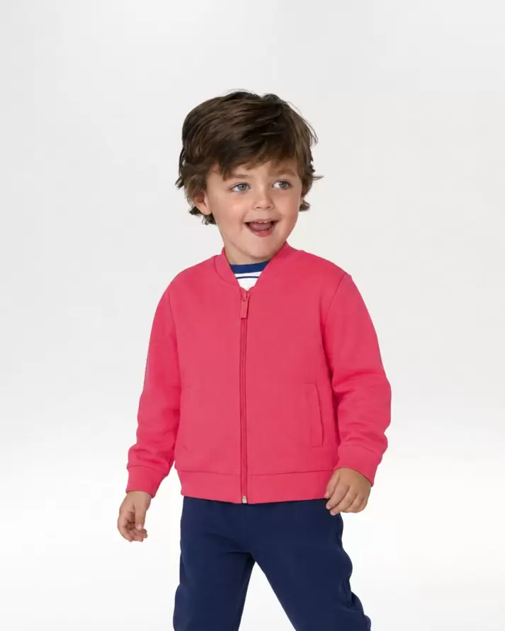 Chaqueta chándal estilo boomber bebé niño rojo
