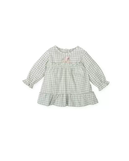 Baby Sage Gingham "Little Lion Dress
