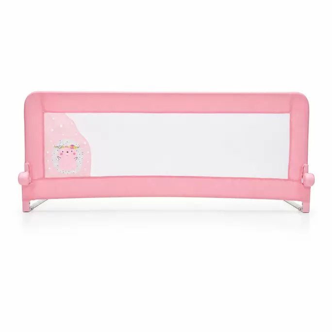 2-in-1 Bed Rail, 150cm for Trundle Bed or Standard Bed, Pink Hedgehog