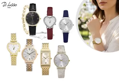 Elegante reloj de señora en varios estilos