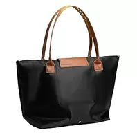 Foldable Tote Bag for Women Large Capacity Shopping Bag with Shoulder Straps Reusable Foldable