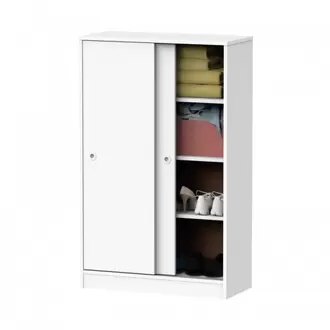 Armario Bajo Multiusos con 2 Puertas Correderas + 4 Baldas Tíbet - PITARCH