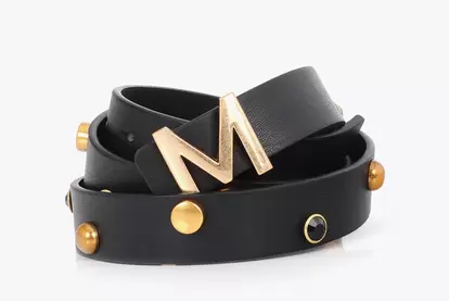 Thin Reversible Belt with M Logo