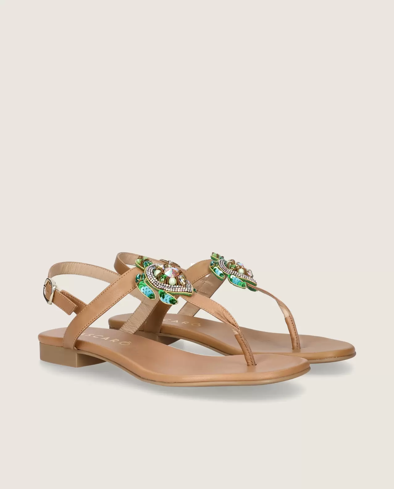 Lygia sandal in tan leather
