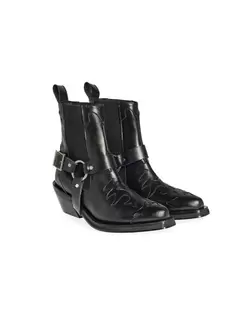 BOTIN COWBOY HEBILLA NEGRO