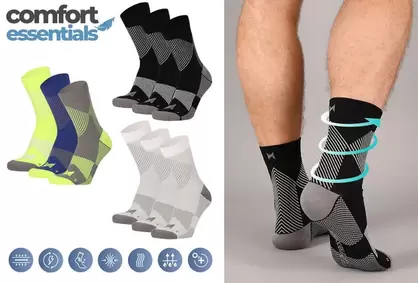 3 pares de calcetines de compresión baja