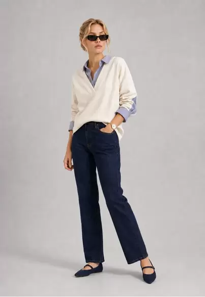 Jeans straight DENIM OSCURO