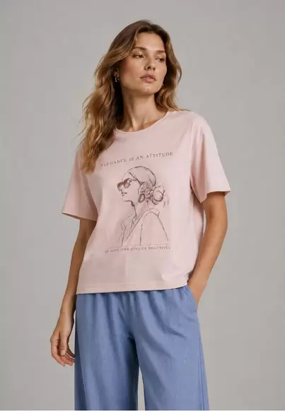 T-shirt chica rosa ROSA