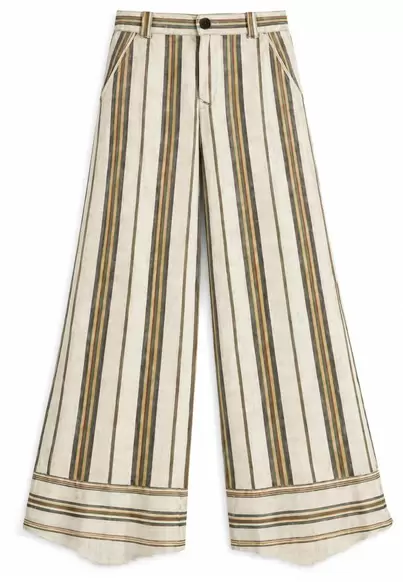 Striped trousers NARANJA