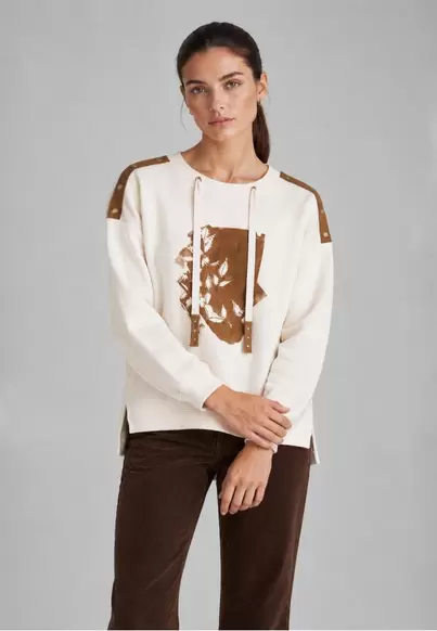 Sweatshirt flower CRUDO