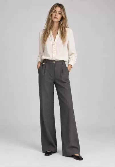 Trousers experience crop GRIS MARENGO