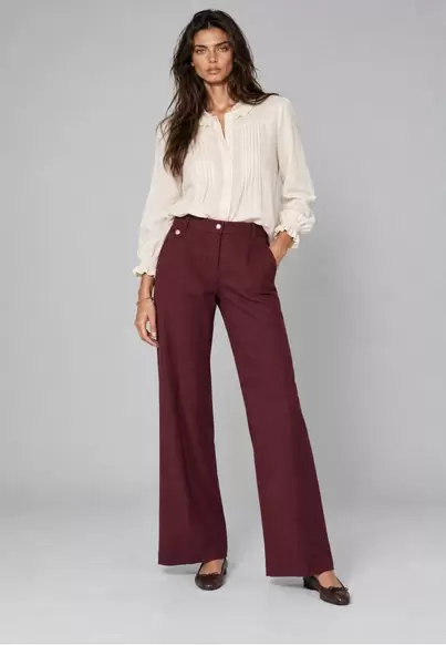 Trousers experience crop GRANATE