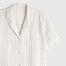 Camisa de algodón seersucker cuadros vichy