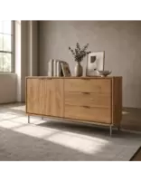 Aparador Sforza Roble Natural 160 cm HibuHome | Envío Gratis