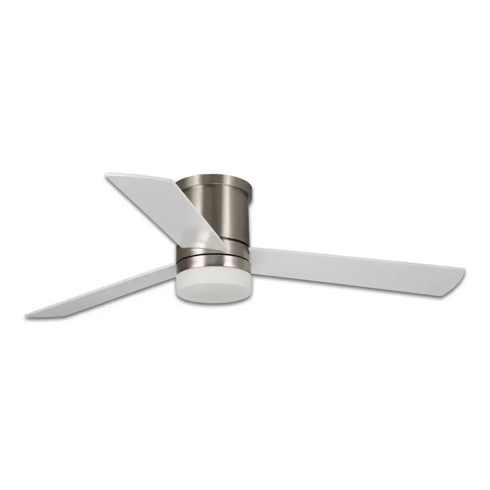 VENTILADOR DE TECHO CON LUZ LED 18 W REGULABLE NÍQUEL SATINADO NAYSA