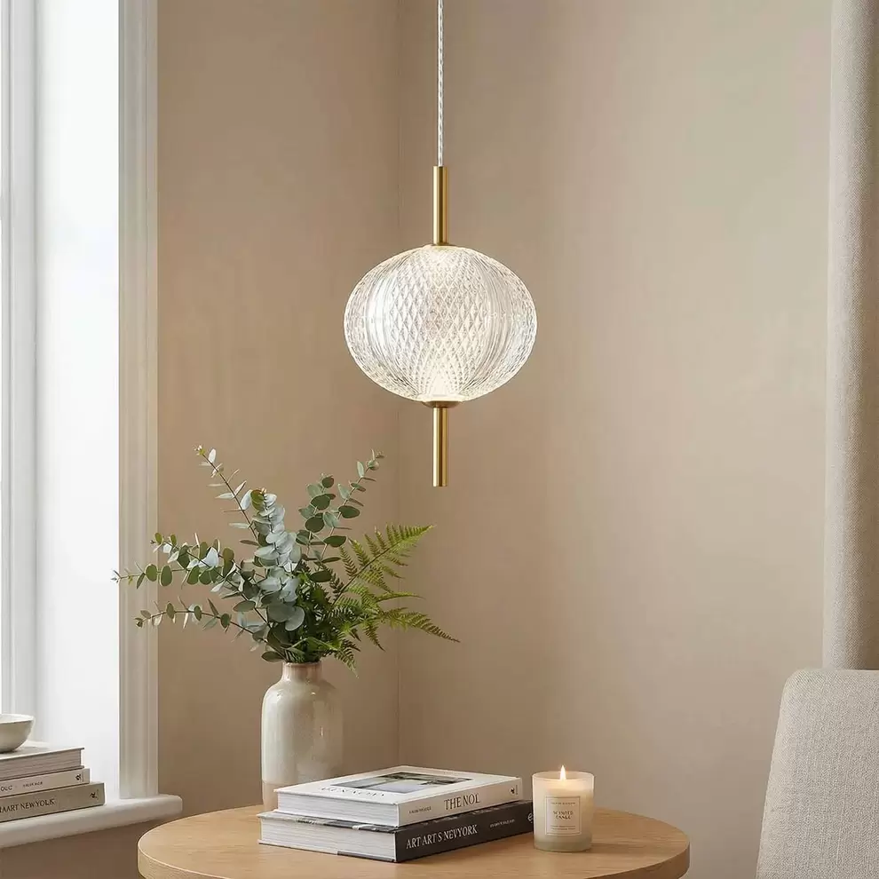 LÁMPARA DE TECHO LED 6W 3000-6500K DORADA AMBARINA