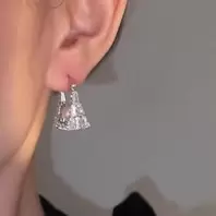 Pendientes chapados en circonita cúbica para mujer, elegantes aretes colgantes, joyería vintage, regalos de cumpleaños para mujer