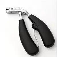 Professional G31 Stainless Steel Nail Clipper 1 Pcs Wide Opening Concave Edge Anti Splash Long Handle Curved Cuticle Trimmer for Thick Toenails Unscented