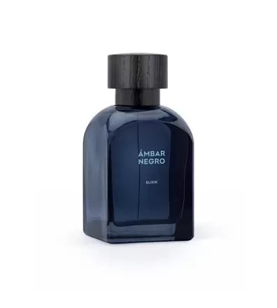 Ámbar Negro Elixir | 120 mlFragancia masculina de fondo ambarado y envolvente.