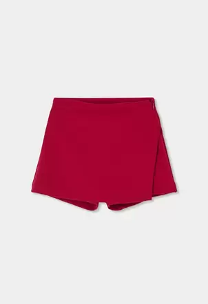 Falda-Pantalón punto granate